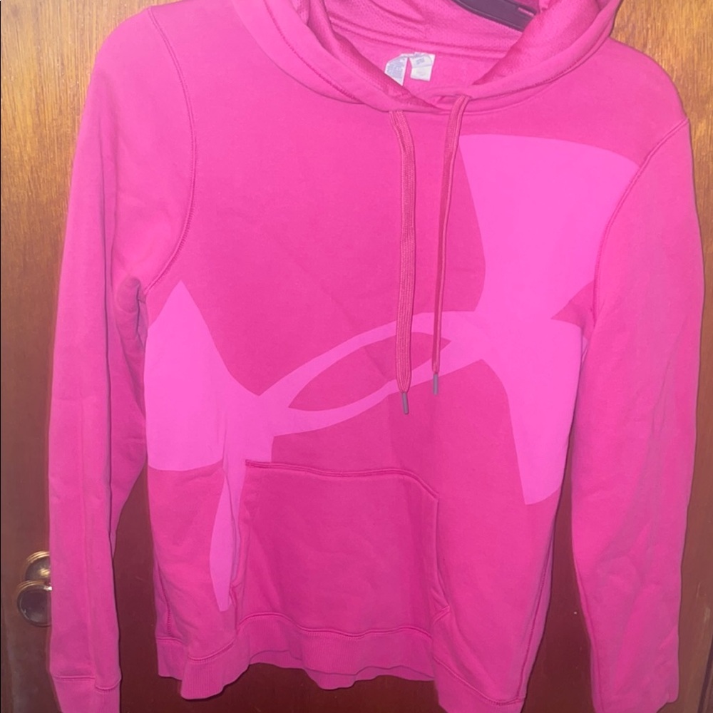 Under Armour Pink Graphic Sweatshirt Hoodie